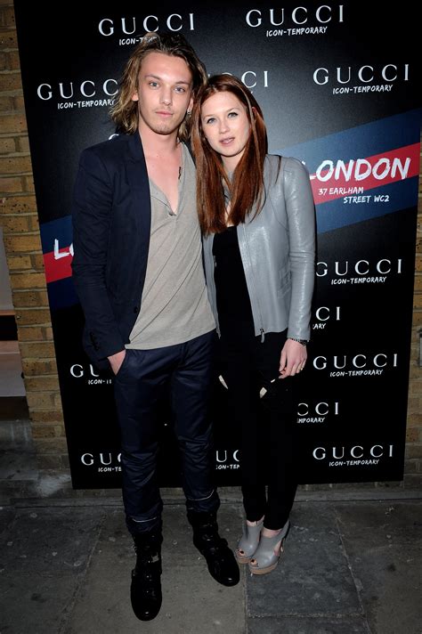 Bonnie Wright and Jamie Campbell Bower engaged .